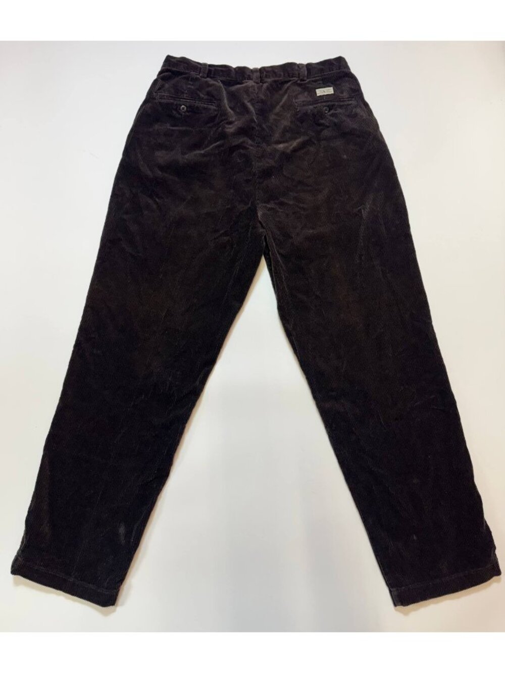 Polo Ralph Lauren Polo Cords Mens 35x32 Brown Corduroy Pleated Pants - Picture 3 of 10